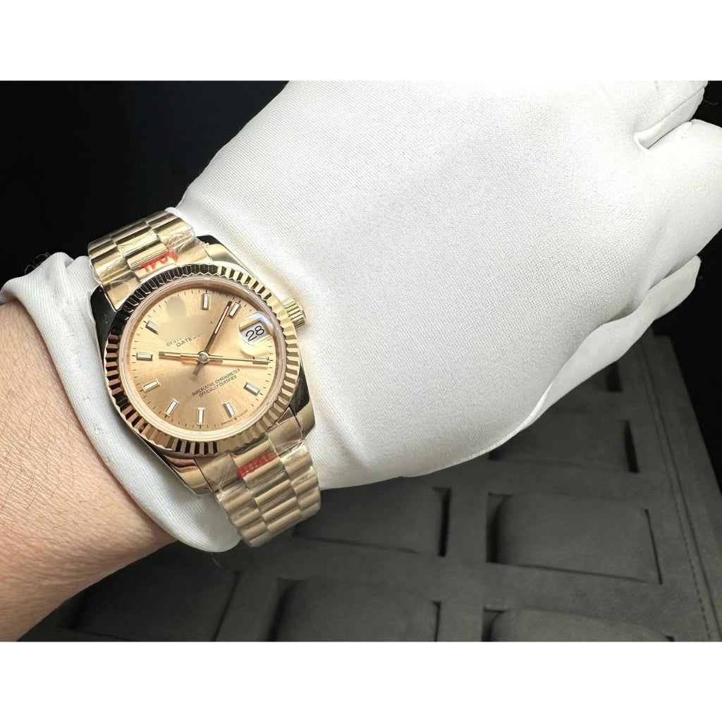 READY STOCK UPGRADED SEMI PREMIUM GRADE 31 DJ AUTOMATIC LADIES WATCH