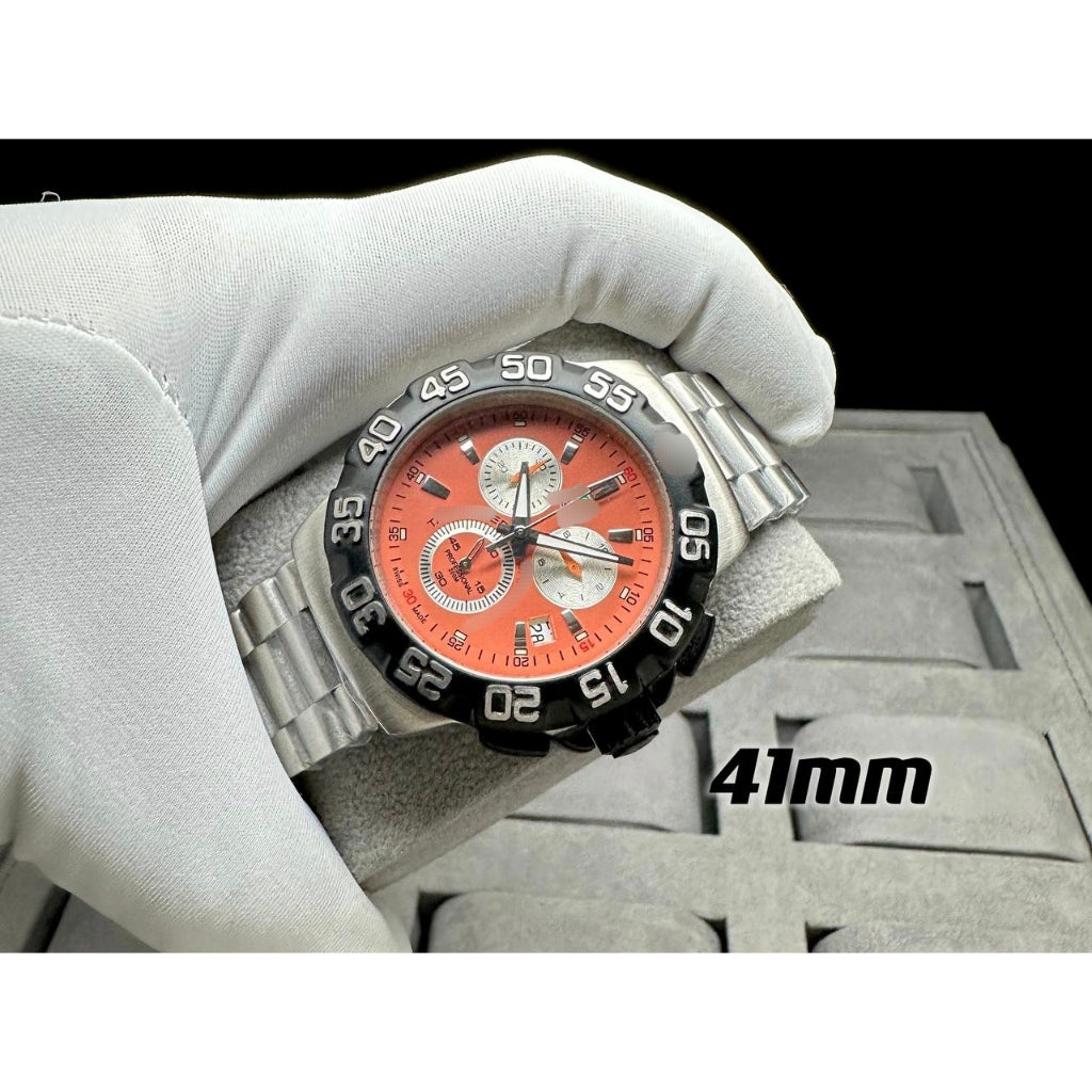 READY STOCK TH F1 CLASSIC CHRONOGRAPH 41MM MEN WATCH