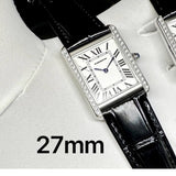 READY STOCK CAR  MUST QUARTZ DIAMOND BEZEL 25MM/27MM CLASSIC WATCH