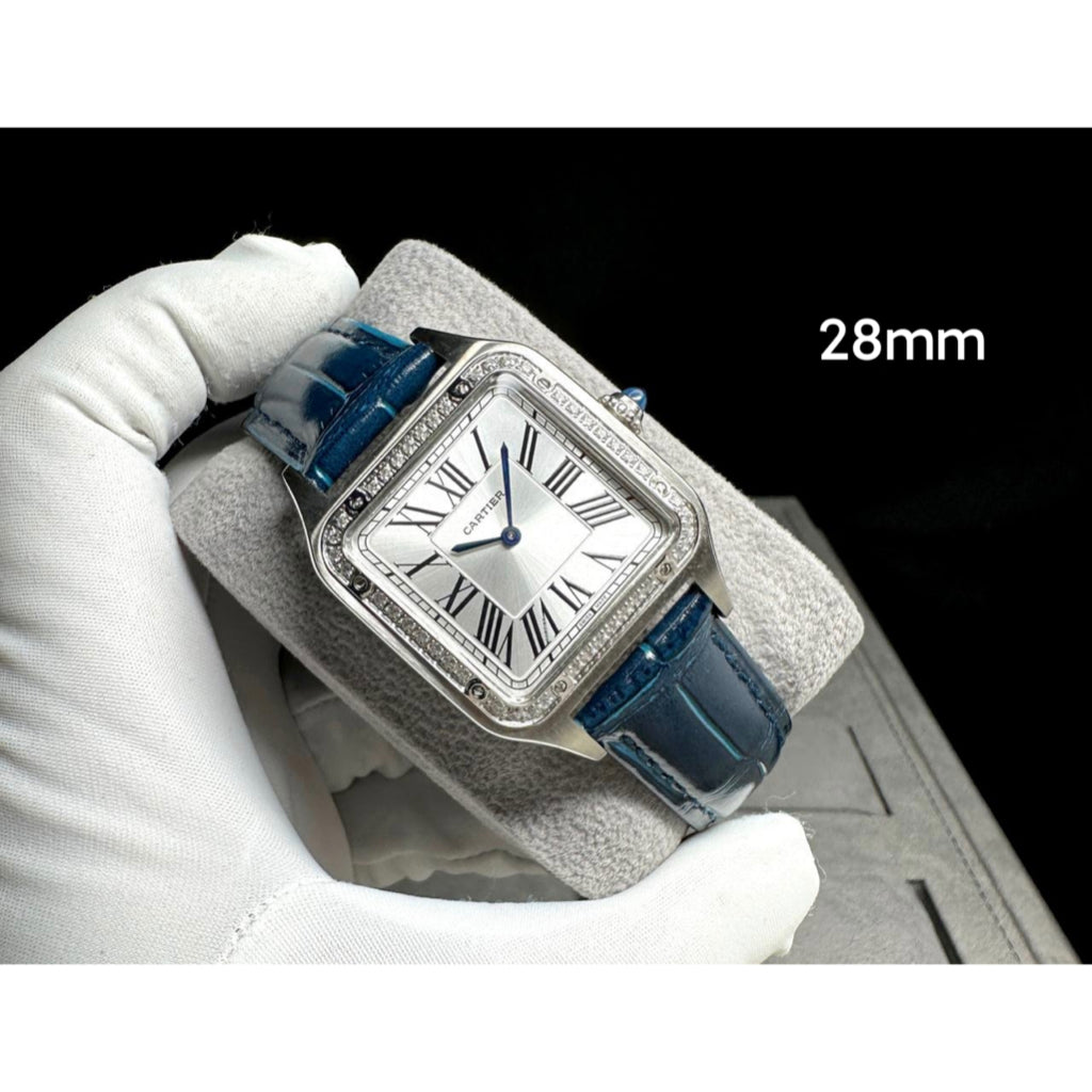 READY STOCK CLASSIC 28MM / 32MM DIAMOND BEZEL QUARTZ UNISEX WATCH