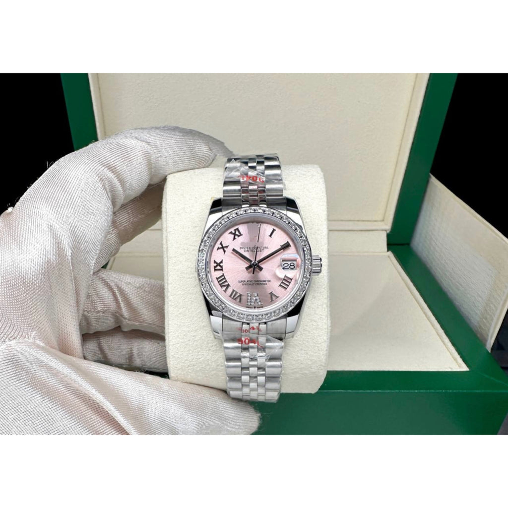 READY STOCK UPGRADED SEMI PREMIUM GRADE 31mm DJ AUTOMATIC LADIES WATCH