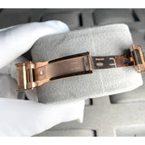 READY STOCK UPGRADED  LUXURY NEW MODEL GMT ROSEGOLD AUTOMATIC GMT 40 MM MEN WATCH