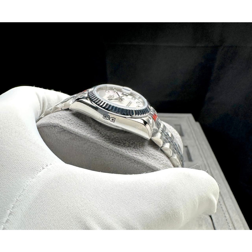 READY STOCK UPGRADED SEMI PREMIUM GRADE 31 mm DJ AUTOMATIC LADIES WATCH