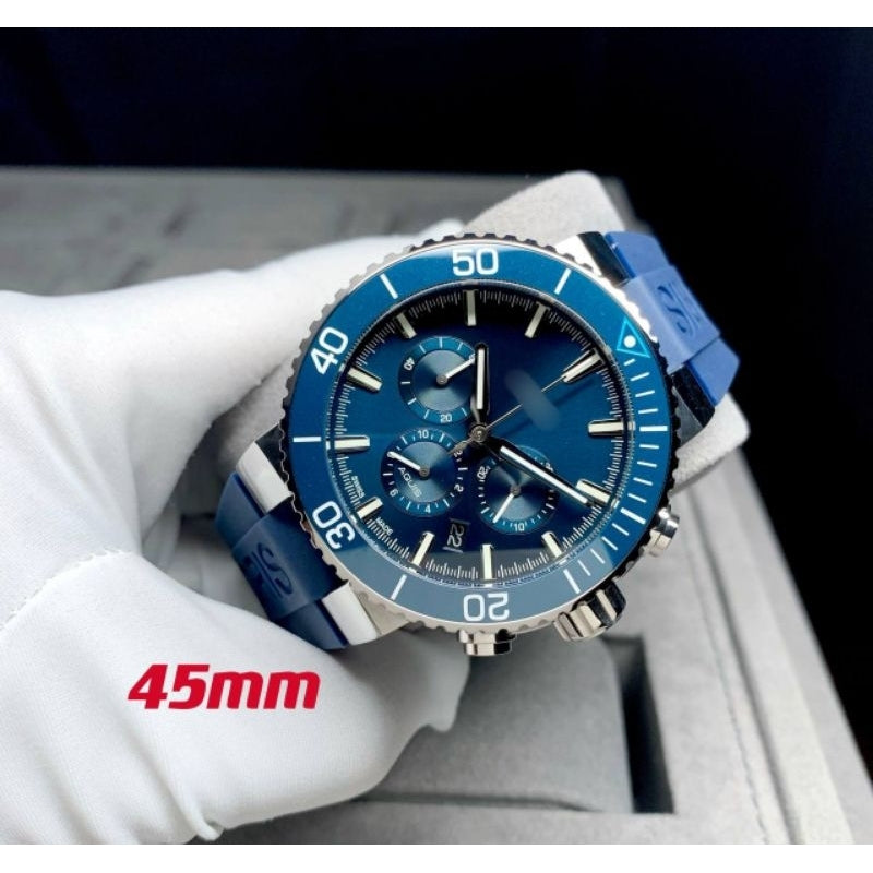 [ READY STOCK ] 0RI5_BLUE_WHALE_CHRONOGRAPH_45MM_MAN _WATCH