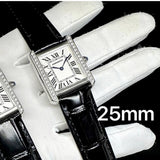 READY STOCK CAR  MUST QUARTZ DIAMOND BEZEL 25MM/27MM CLASSIC WATCH