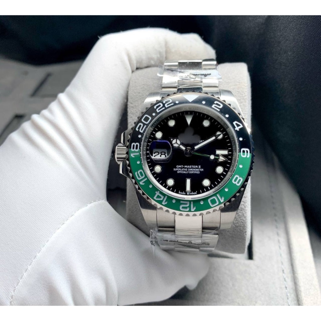 READY STOCK UPGRADED SPRITE OYSTER AUTOMATIC GMT 40 MM MEN WATCH