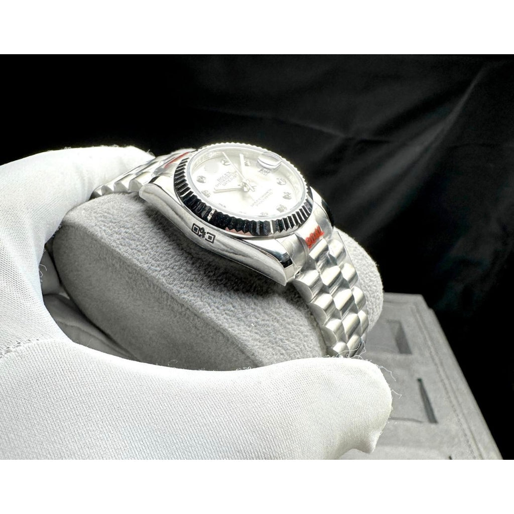 READY STOCK UPGRADED SEMI PREMIUM GRADE 31mm DJ AUTOMATIC LADIES WATCH