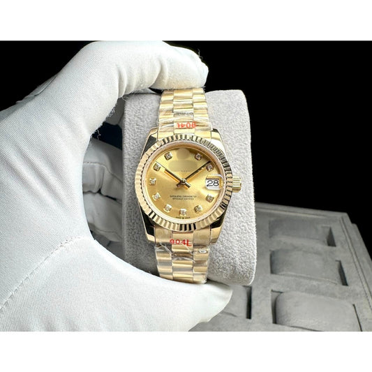 READY STOCK UPGRADED SEMI PREMIUM GRADE 31 DJ AUTOMATIC LADIES WATCH