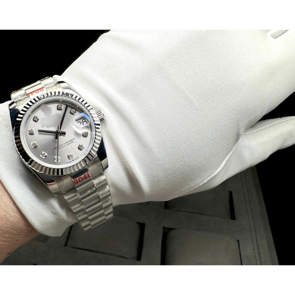 READY STOCK UPGRADED SEMI PREMIUM GRADE 31mm DJ AUTOMATIC LADIES WATCH