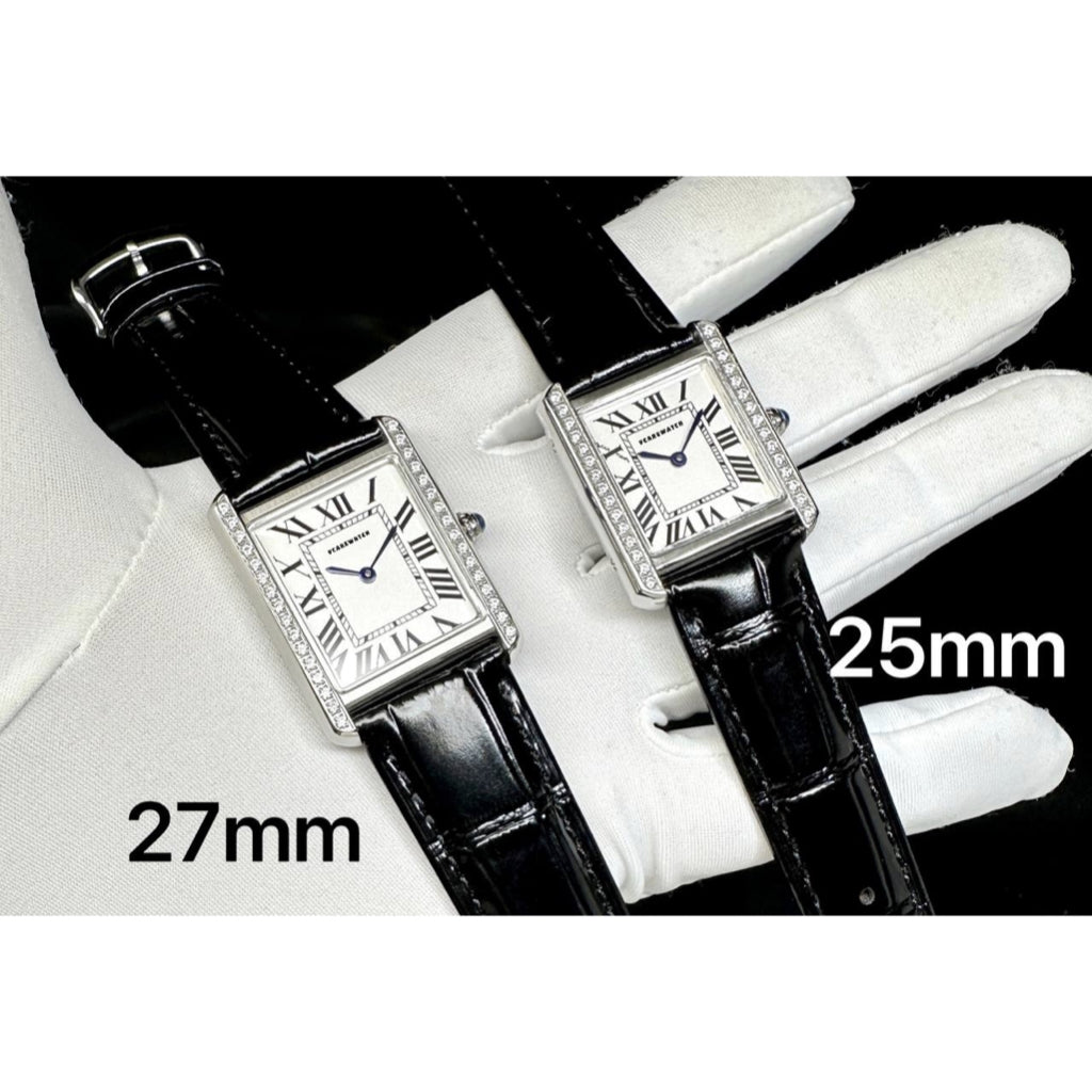 READY STOCK CAR  MUST QUARTZ DIAMOND BEZEL 25MM/27MM CLASSIC WATCH