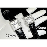 READY STOCK CAR  MUST QUARTZ DIAMOND BEZEL 25MM/27MM CLASSIC WATCH