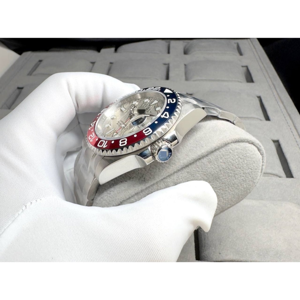 READY STOCK UPGRADED  LUXURY NEW MODEL METEORITE AUTOMATIC GMT 40 MM MEN WATCH