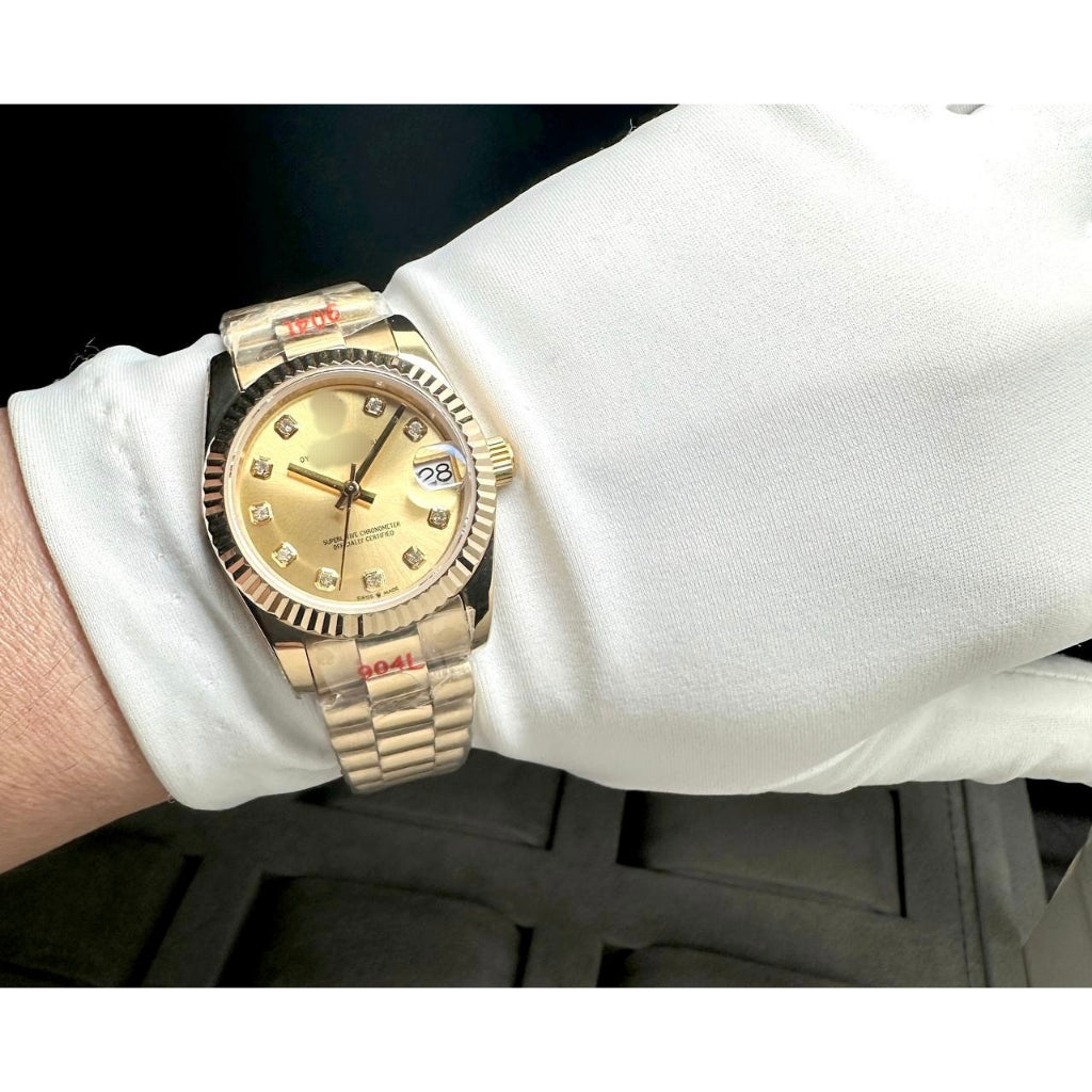 READY STOCK UPGRADED SEMI PREMIUM GRADE 31 DJ AUTOMATIC LADIES WATCH