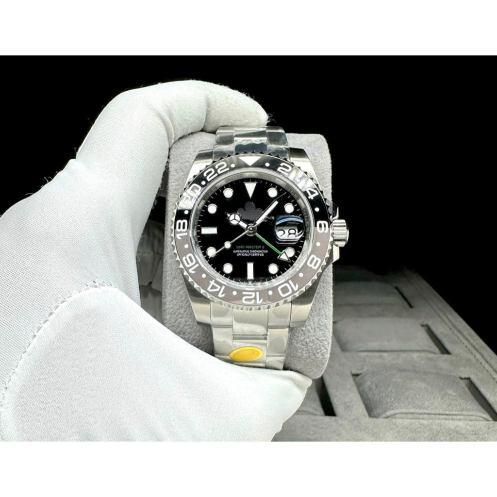 READY STOCK LATEST 2024 GMT GREY BEZEL 40 MM MEN WATCH