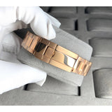 READY STOCK UPGRADED  LUXURY NEW MODEL GMT ROSEGOLD AUTOMATIC GMT 40 MM MEN WATCH