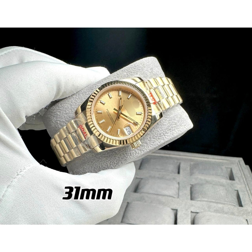 READY STOCK UPGRADED SEMI PREMIUM GRADE 31 DJ AUTOMATIC LADIES WATCH