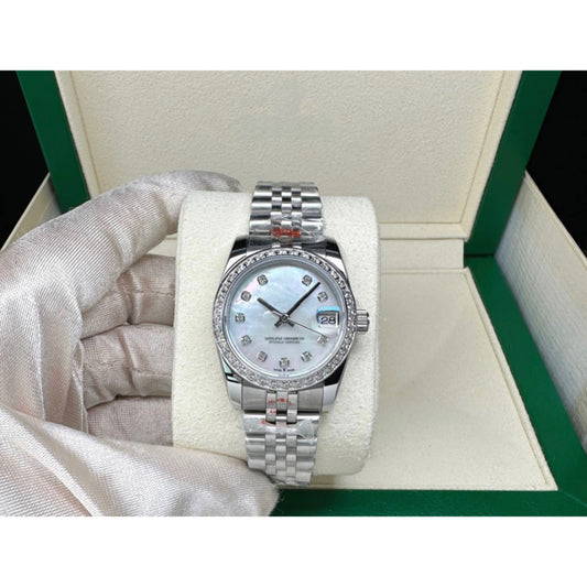 READY STOCK UPGRADED SEMI PREMIUM GRADE 31mm DJ AUTOMATIC LADIES WATCH