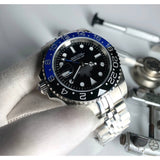 READY STOCK UPGRADED  LUXURY AUTOMATIC BATGIRL GMT 40MM MEN WATCH