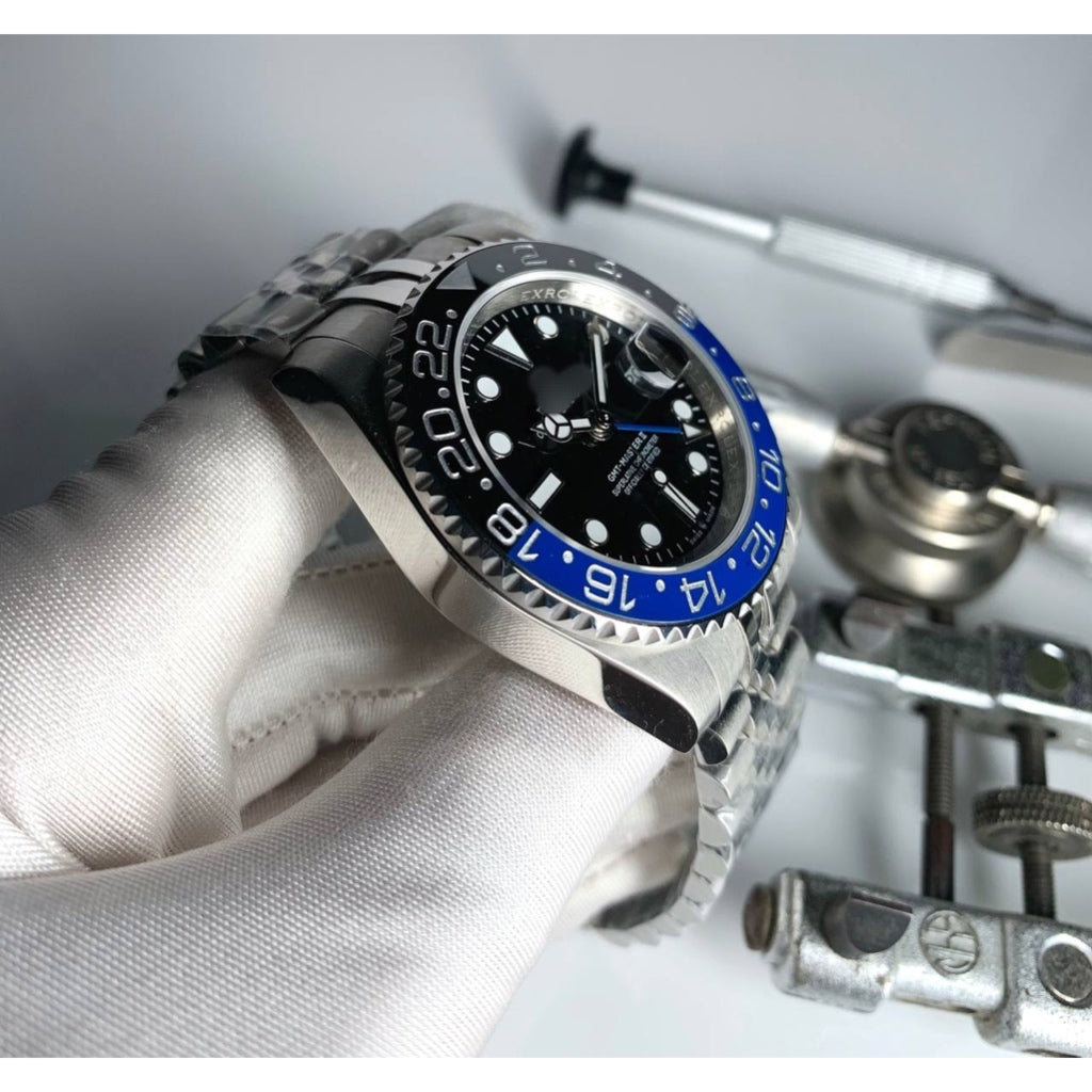 READY STOCK UPGRADED  LUXURY AUTOMATIC BATGIRL GMT 40MM MEN WATCH