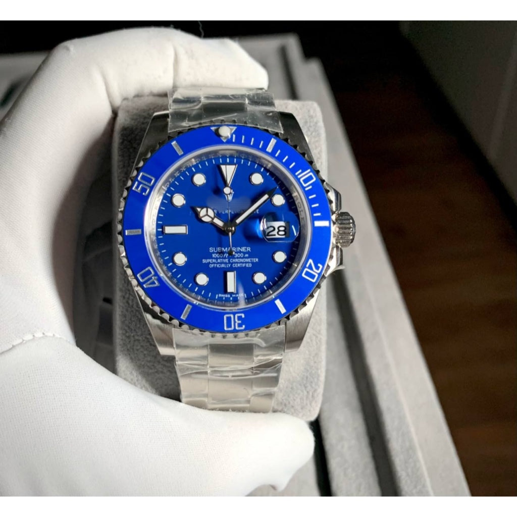READY STOCK UPGRADED VERSION SUB BLUE 40MM AUTOMATIC MEN WATCH