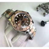 READY STOCK YM BROWN DIAL 40 MM AUTOMATIC MEN WATCH
