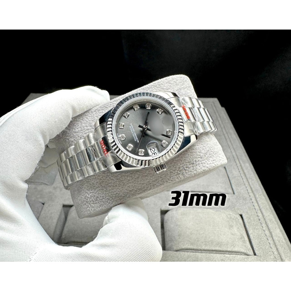 READY STOCK UPGRADED SEMI PREMIUM GRADE 31mm DJ AUTOMATIC LADIES WATCH