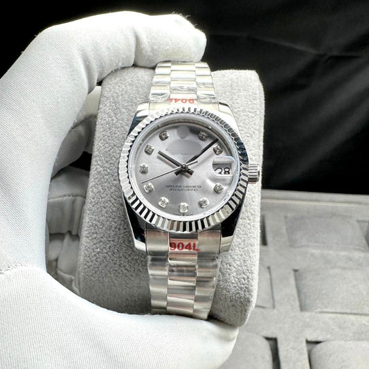 READY STOCK UPGRADED SEMI PREMIUM GRADE 31mm DJ AUTOMATIC LADIES WATCH