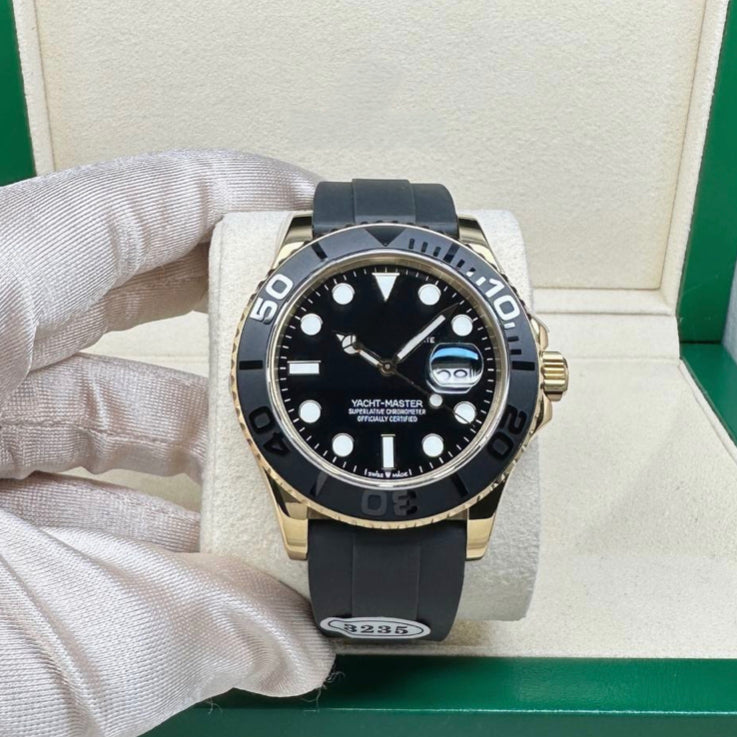 READY STOCK SEMI PREMIUM CLEAN PLUS F. YM GOLD AUTOMATIC 42 mm MEN WATCH