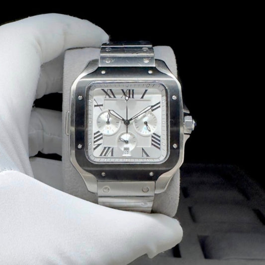 READY STOCK LUXURY CTR SNTS CHRONOGRAPH 41MM MEN WATCH