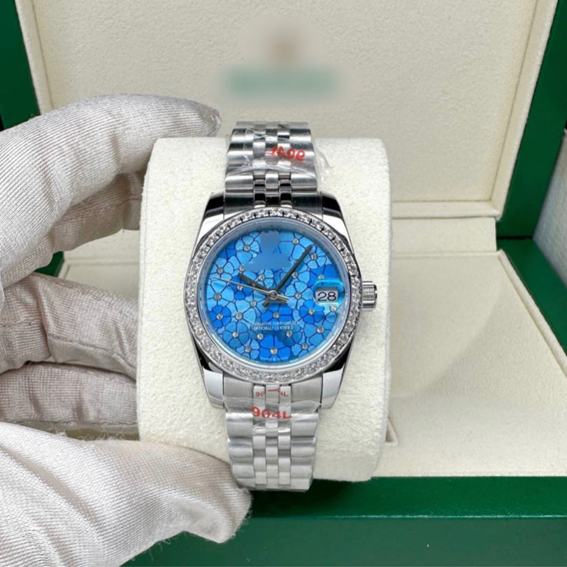 READY STOCK UPGRADED SEMI PREMIUM GRADE 31mm DJ AUTOMATIC LADIES WATCH