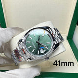 READY STOCK SEMI PREMIUM CLEAN PLUS F DJ M.GREEN AUTOMATIC 41MM MEN WATCH