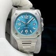 READY STOCK B.R.0.5 LIGHT BLUE DIAL AUTOMATIC 40 MM MEN WATCH