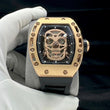 OLD NEW STOCK OFFER RM SKULL 50MM X 42MM AUTOMATIC MEN WATCH