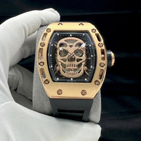 OLD NEW STOCK OFFER RM SKULL 50MM X 42MM AUTOMATIC MEN WATCH