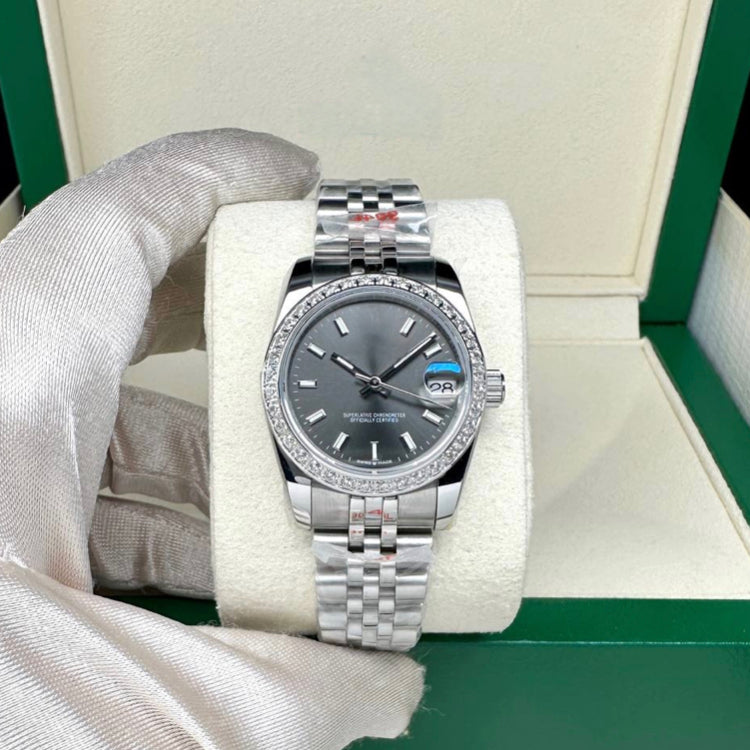 READY STOCK UPGRADED SEMI PREMIUM GRADE 31mm DJ AUTOMATIC LADIES WATCH