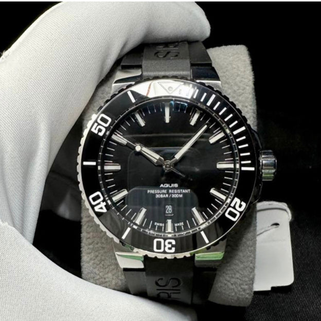 READY STOCK SEMI PREMIUM RIS QUIS AUTOMATIC 43 MM MEN WATCH