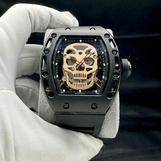 READY STOCK RM SKULL 50MM X 42MM AUTOMATIC MEN WATCH