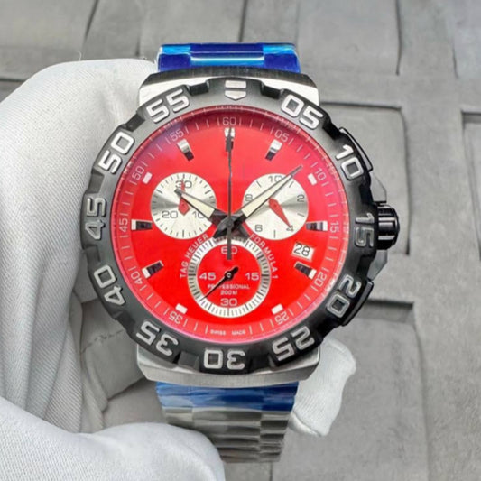 READY STOCK TH FI CHRONOGRAPH QUARTZ SOLID 42MM MEN WATCH