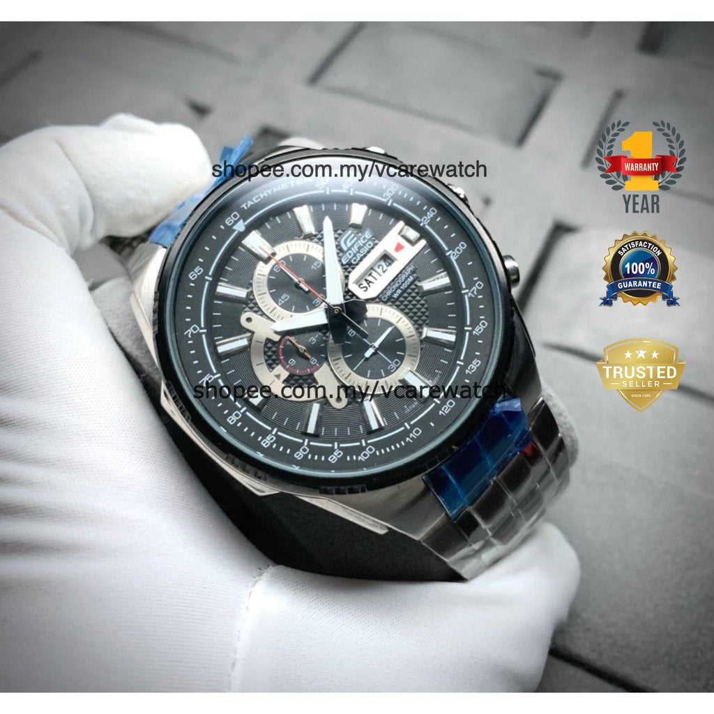 [ READY STOCK ] JAM CHRONOGRAPH STAINLESS STEEL MURAH JUAL CLEAR STOCK