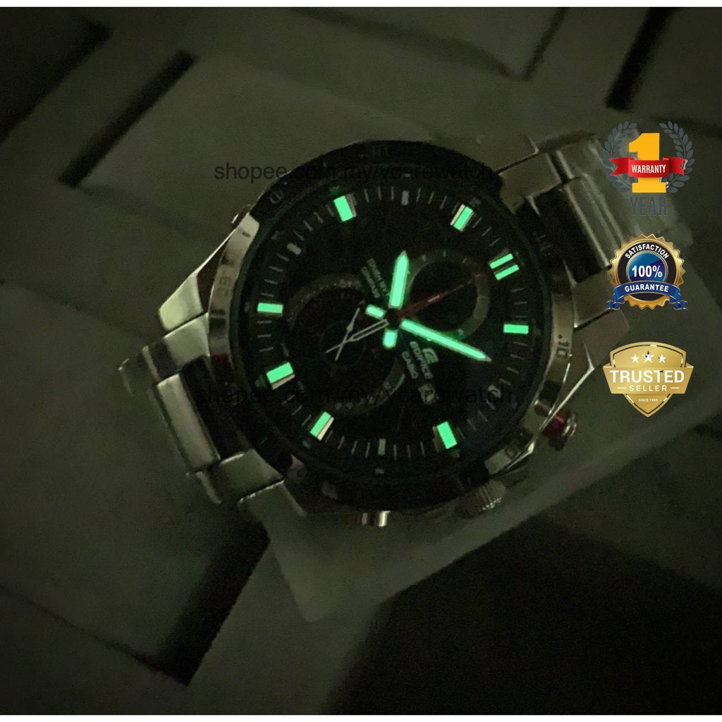 [ READY STOCK ] JAM CHRONOGRAPH STAINLESS STEEL MURAH JUAL CLEAR STOCK