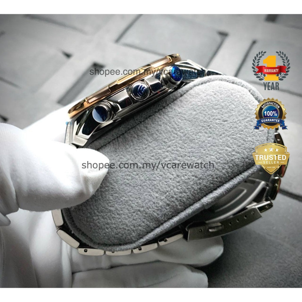 [ READY STOCK ] JAM CHRONOGRAPH STAINLESS STEEL MURAH JUAL CLEAR STOCK